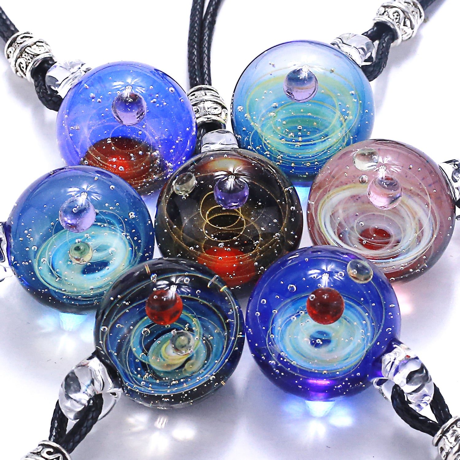 Pavaruni Original Galaxy Glass Japan Bracelet, Universe Glass Accessories, Space Cosmos Galileo (Jupiter)