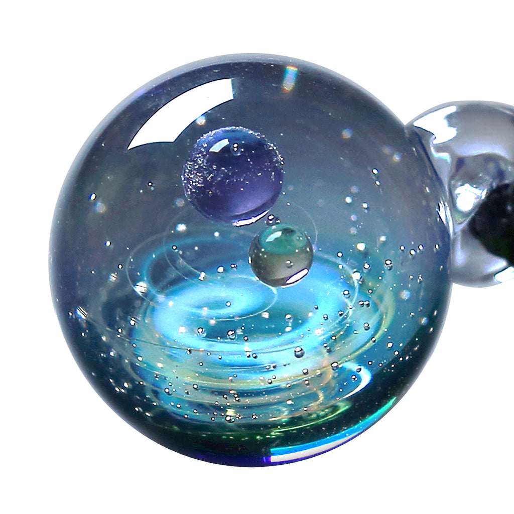 Pavaruni Original Galaxy Glass Pendant Japan Necklace, Universe Glass Accessories, Space Cosmos Galileo (Mars)