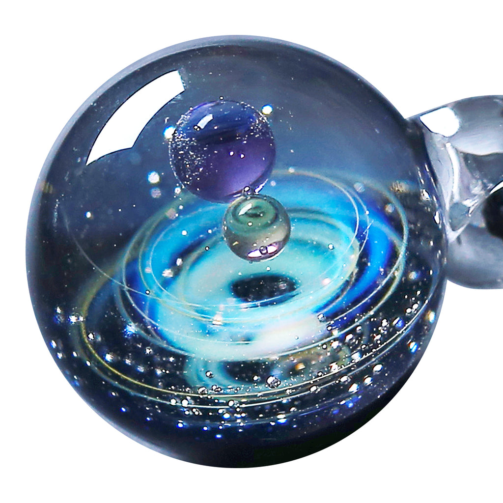 Pavaruni Original Galaxy Glass Pendant Japan Necklace, Universe Glass Accessories, Space Cosmos Galileo (Apollo)