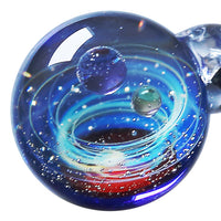 Pavaruni Original Galaxy Glass Pendant Japan Necklace, Universe Glass Accessories, Space Cosmos Galileo(Minerva)