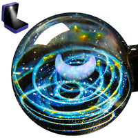 Pavaruni Original Galaxy Glass Pendant Japan Necklace, Universe Glass Accessories, Space Cosmos Galileo Neptune(Synthetic Opal Gemstone)