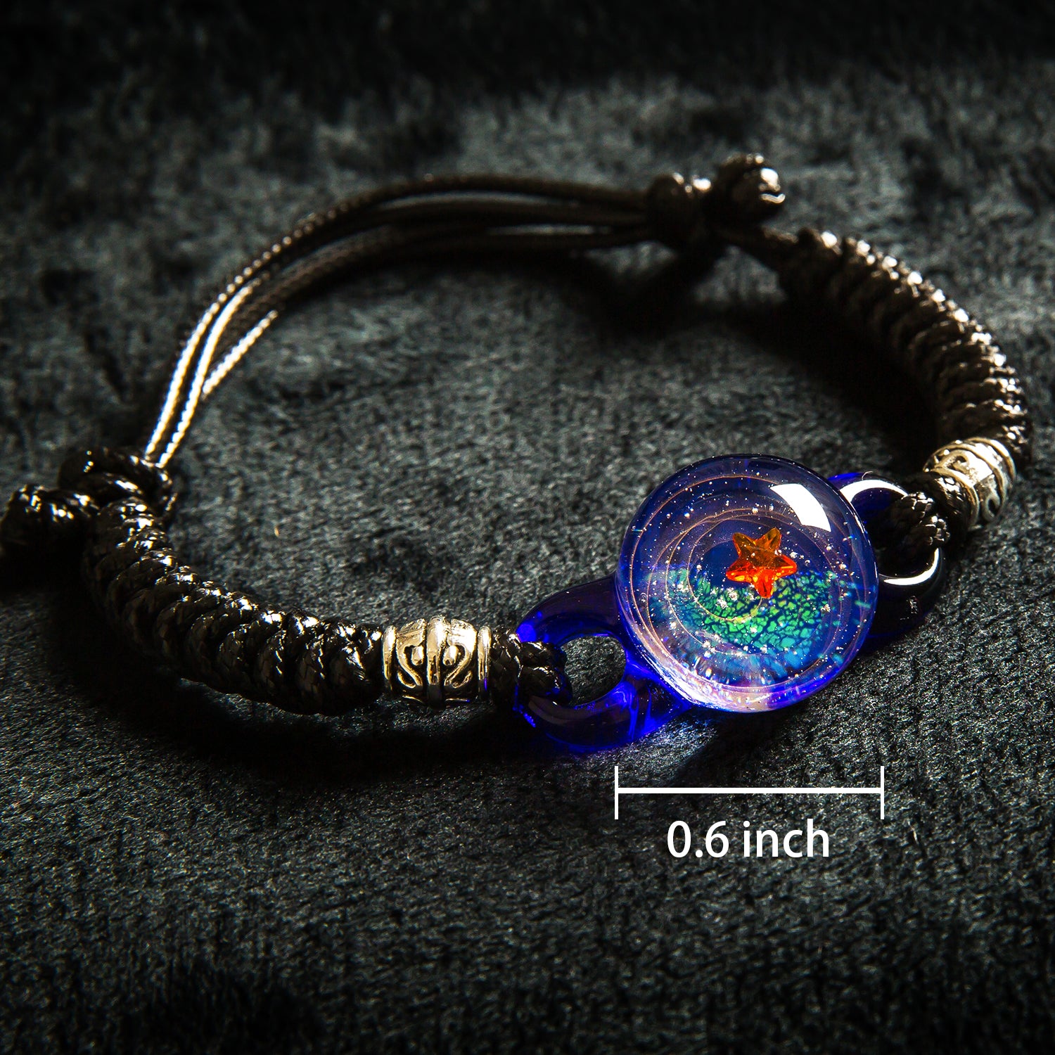 Pavaruni Original Galaxy Glass Japan, Universe Glass Accessories, Space Cosmos Galileo Eris(Bracelet)(Play of Color)