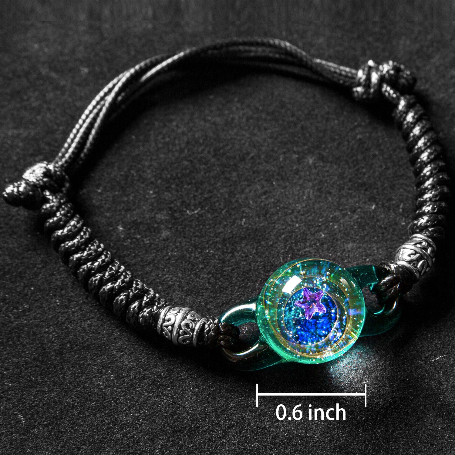 Pavaruni Original Galaxy Glass Japan, Universe Glass Accessories, Space Cosmos Galileo Eupheme(Bracelet)(Play of Color))