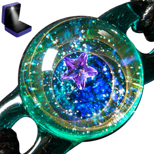 Pavaruni Original Galaxy Glass Japan, Universe Glass Accessories, Space Cosmos Galileo Eupheme(Bracelet)(Play of Color))