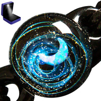 Pavaruni Aurora Original Galaxy Moon Star , Universe Glass Accessories, Space Cosmos Design,Theia(Bracelet)(Play of Color)